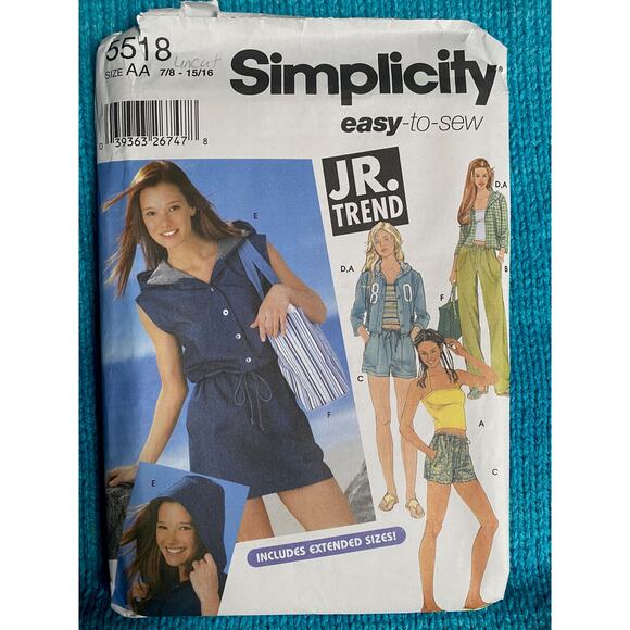 Simplicity Sewing pattern 5518 top shorts pants jacket - Picture 1 of 5
